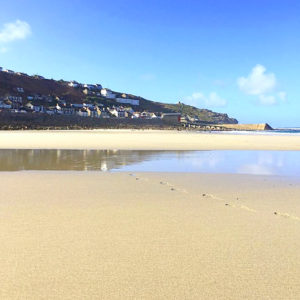 Sandy beach at Sennen Cove